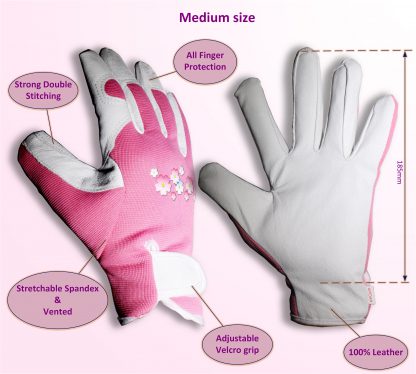 Leather garden gloves size guide medium
