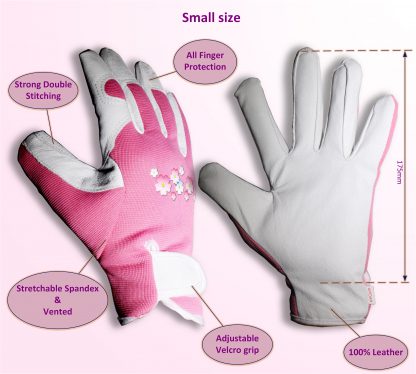 Leather garden gloves size guide small