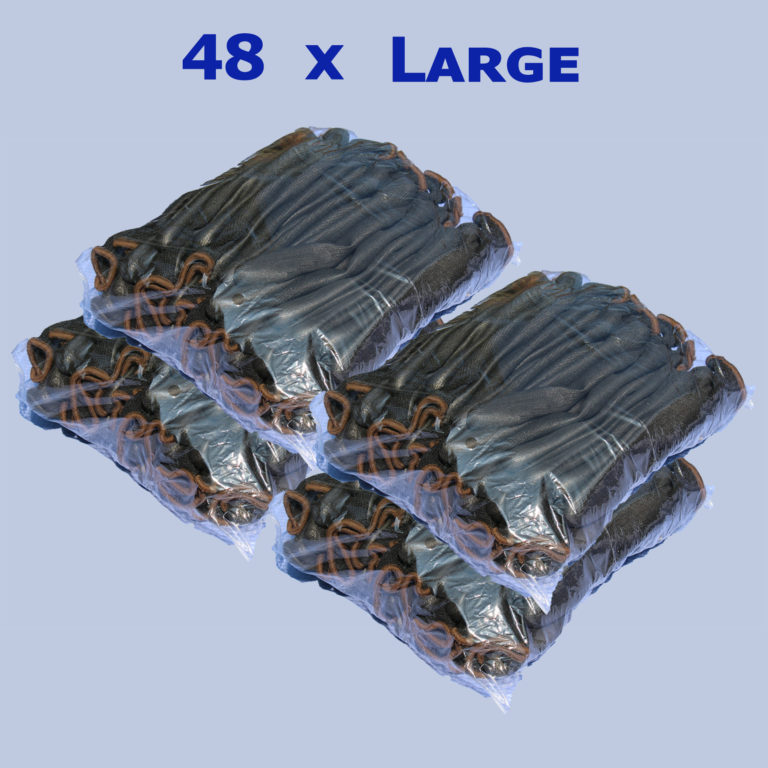 48x PU gloves package large