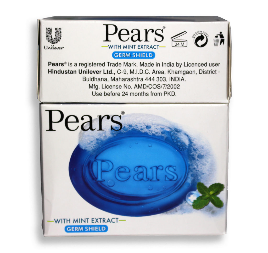 6 or 12pack Pears Germshield Soap (Blue, £0.68ea)