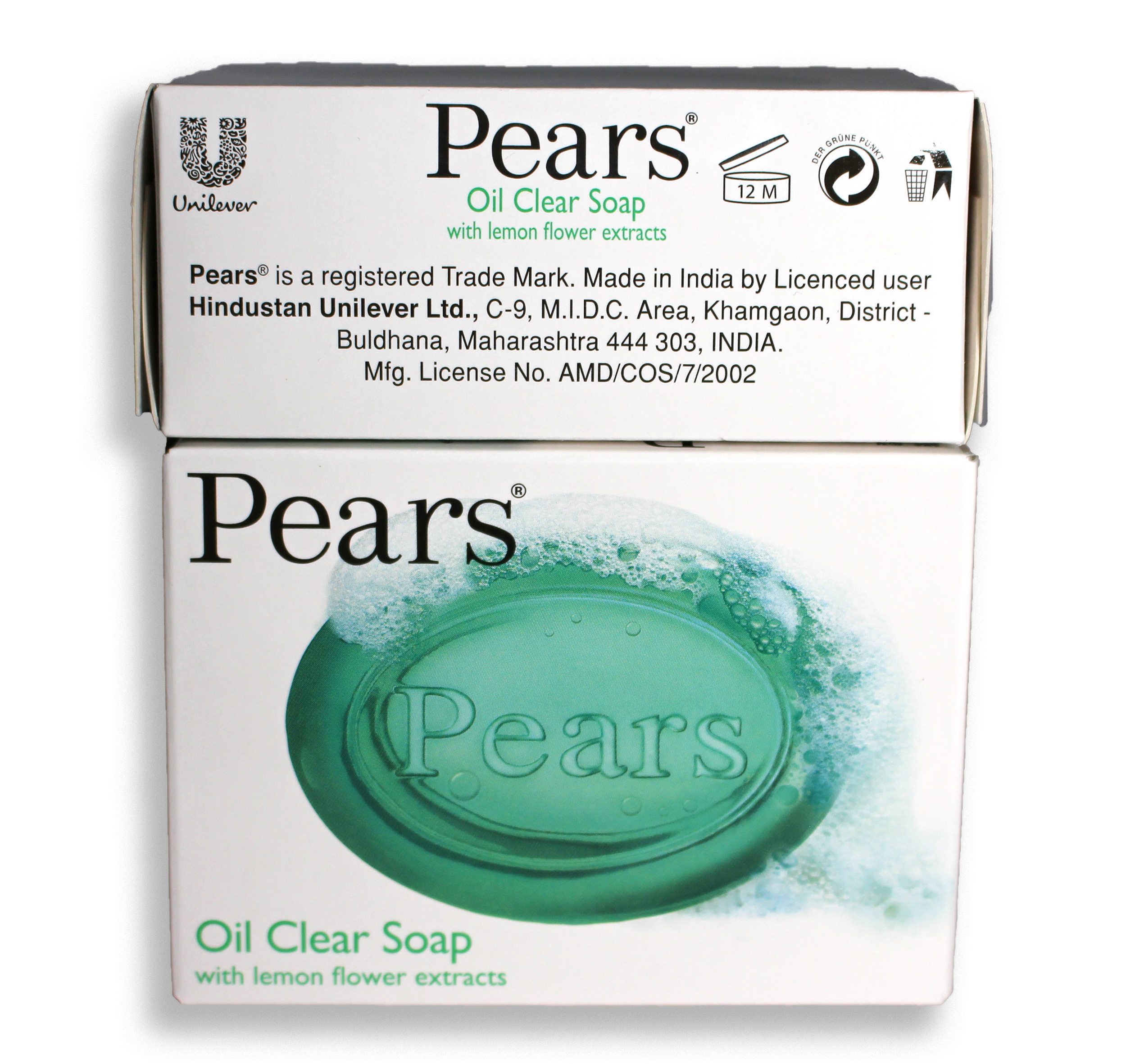 6 or 12pack Pears Oil Clear Soap (Pears Green, £0.68ea) - eVCom®