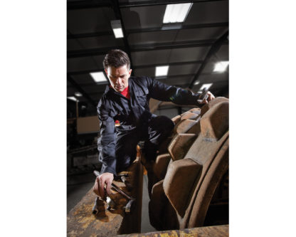 Dickies coverall on workman