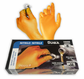 Grippaz Nitrile Fish Scale Orange Gloves - (Juba)