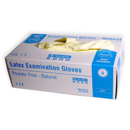 Click 2000 Latex Powder Free Disposable Gloves - Image 2