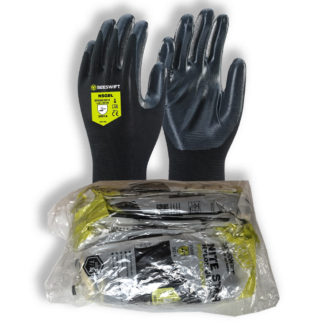Click Nitestar Black Half Coated Nitrile Gloves
