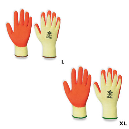 Latex Gloves - Orange/Yellow - Image 2